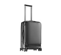 Peak Design Roller Pro Carry-On, valigia piccola espandibile con ruote, manico in fibra di carbonio, apertura ponte levatoio, guscio ibrido morbido/rigido, hardware personalizzato, adatto per cubo