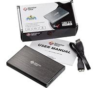 Peak Health MasterStorb - Hard disk esterno USB 3.0 super veloce da 2,5" SATA per laptop, portatile, rosso, argento, nero, blu e rosa, disponibile in diversi GB (250 GB, nero)