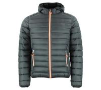 PEAK MOUNTAIN Piumino sottile con cappuccio uomo CAEN, Nero , XXL