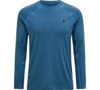Peak Performance - Alto in lana merino - M Magic Crew Baselayer Mountain Lake per Uomo - Taglia L - Blu