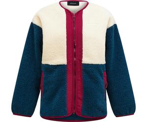 Peak Performance - Cardigan caldo da donna - W Heavy Pile Oversized Cardigan Sand Fog Mountain lake per Donne - Taglia M - Blu