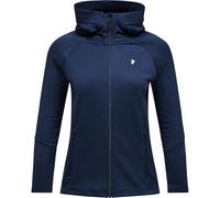 Peak Performance Rider Essentials Midlayer Zip Hood Women Blue Shadow L