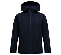 Peak Performance - Explore Hood Jacket - Giacca softshell M nero/blu