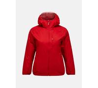 Peak Performance Freelight Reversible Insulated Hood Jacket Women Red Pompeian M