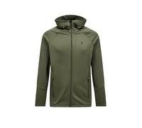 Peak Performance Rider Essentials Midlayer Zip Hood Men Pine Needle M