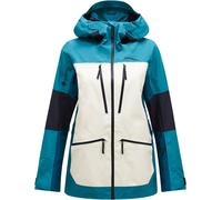 Peak Performance - Giacca da sci impermeabile e traspirante in GORE-TEX® PRO - W Vertical Gore-Tex Pro Jkt Hydro Fresh Sand Fog Infinity Teel per Donne in Pelle - Taglia XS - Nero
