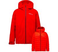 Peak Performance - Giacca reversibile impermeabile, edizione speciale 40 anni - M 40Y Frost Reversible Down Jacket The Alpine - Taglia L - rosso