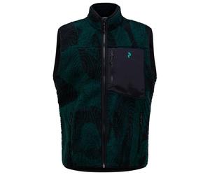 Peak Performance - Graphic Pile Vest - Gilet in pile L nero