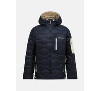 Peak Performance Helium Utility Down Hood Jacket Men Black - Sand Fog M