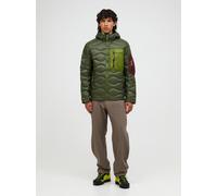 Peak Performance Helium Utility Down Hood Jacket Men Pine Needle S