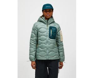 Peak Performance Helium Utility Down Hood Jacket Women Green Valley S