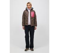 Peak Performance Helium Utility Down Hood Jacket Women Terrain Tan L