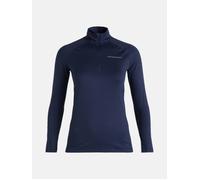 Peak Performance Magic Half Zip Women White Logo Blue Shadow Xl