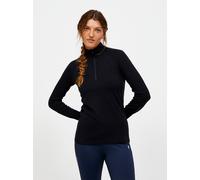 Peak Performance Magic Half Zip Wool-blend Baselayer Women Black-black Xs