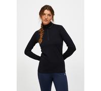 Peak Performance Magic Half Zip Wool-blend Baselayer Women Black Xs