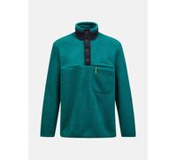 Peak Performance Men Fleece Snap T-neck Green Ivy Xl