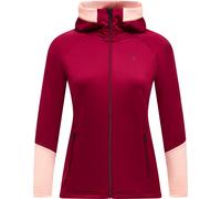 Peak Performance - Pile a rapida asciugatura - W Rider Essentials Zip Hood Vertical Zenit per Donne - Taglia S - Bordeaux