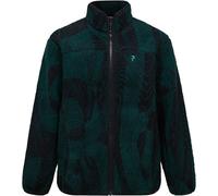 Peak Performance - Pile sherpa con zip - M Graphic Pile Jacket Logo Era per Uomo - Taglia XL - Verde