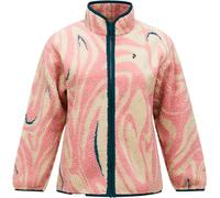 Peak Performance - Pile sherpa con zip - W Graphic Pile Jacket Topo Swirl per Donne - Taglia M - Rosa
