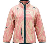 Peak Performance - Pile sherpa con zip - W Graphic Pile Jacket Topo Swirl per Donne - Taglia S - Rosa