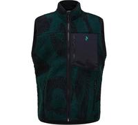 Peak Performance - Pile sherpa senza maniche - M Graphic Pile Vest Logo Era per Uomo - Taglia L - Verde