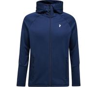 Peak Performance - Pile tecnico e traspirante - M Rider Essentials Zip Hood Blue Shadow per Uomo - Taglia M - Blu navy