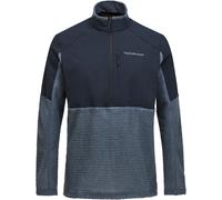 Peak Performance - Pile traspirante con mezza zip in Polartec® Alpha™ - M Freelight Alpha Half Zip Mountain Mist per Uomo - Taglia XL - Blu