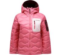 Peak Performance - Piumino caldo da scialpinismo - W Helium Utility Down Hood Mountain Blush Frosted Blossom per Donne in Pelle - Taglia M - Rosa