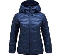 Peak Performance - Piumino da donna - W Helium Down Hood Jacket Blue Shadow per Donne in Pelle - Taglia L - Blu navy