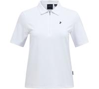 Peak Performance Polo Comfort Zip, bianco