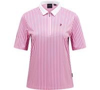 Peak Performance Polo Graphic SS Zip, rosa