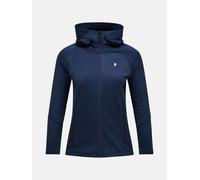 Peak Performance Rider Essentials Midlayer Zip Hood Women Blue Shadow Xs