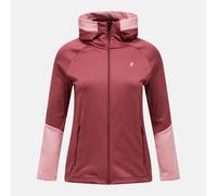 Peak Performance Rider Essentials Midlayer Zip Hood Women Wild Rouge S