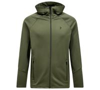 Peak Performance Rider Essentials Midlayer Zip Hood Men Pine Needle Xl