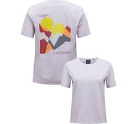 Peak Performance - T-shirt da arrampicata leggero in jersey di poliestere-cotone - W Explore Graphic Tee Misty Lavender per Donne in Cotone - Taglia L - Viola