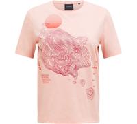 Peak Performance - T-shirt donna in Cotone - W Explore Graphic Tee Peach Fuzz per Donne - Taglia M - Rosa