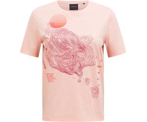 Peak Performance - T-shirt donna in Cotone - W Explore Graphic Tee Peach Fuzz per Donne - Taglia S - Rosa