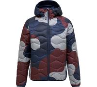 Peak Performance - Veste à capuche ultralégère et compressible - M Aop Helium Down Hood 333 Snowbank - Taglia XL - Blu navy