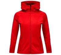 Peak Performance Rider Essentials Midlayer Zip Hood Women Red Pompeian S