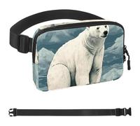 Peak Polar Bear-1621 - Marsupio a tracolla per uomo e donna, borsa da cintura per viaggi, casual, passeggiate, corsa, escursionismo, ciclismo, multicolore, 4 x 23 x 15 cm, Multicolore,