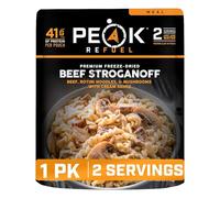 Peak Refuel manzo Stroganoff | backpacking liofilizzato e cibo da campeggio | gusto sorprendente | ricco di proteine | carne genuina | preparazione rapida (2 bustine)
