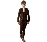 Peak Risvolto Vestito per Ragazzi Slim Fit Blazer Gilet Pantaloni Ragazzi Partito Vestito Ragazzi Abito Formale Bambino Smoking Matrimonio