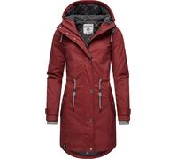 Peak Time Cappotto funzionale rosso carminio / nero / bianco Donna Peak Time XXXL rosso carminio / nero / bianco