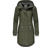 Peak Time Giacca impermeabile da donna con cappuccio L60042 XS-5XL, Olive21, S