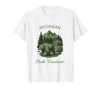 Peak Wanderer Michigan Viaggi All'aperto Maglietta