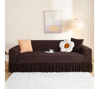 Peakjune Copridivano con gonna, antiscivolo, morbido e delicato, perfetto per famiglie con bambini e animali domestici, elegante copertura per mobili, facile da pulire