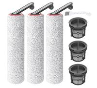 PeakLife Spazzole a Rullo e Filtri per Dreame H14 Pro, H14, H14 Dual, Kit di Accessori per Aspirapolvere Lavapavimenti, 3 Spazzole a Rullo + 3 Filtri + 1 Spazzola Pulizia (7 Pezzi)