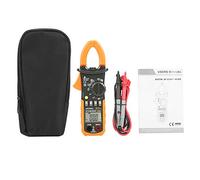 PEAKMETER Digital Clamp Meter AC DC Voltage Current Diode Continuity Test Multimeter Handheld LCD Backlight for Electrical Equipment Testing Maintenance (MS2008A)