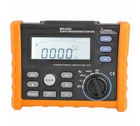 PEAKMETER MS2302 Tester Ohm per Asta di Messa a Terra Digitale, Misuratore Analogico Tester di Resistenza di Terra, 0~4K Ohm 100 Gruppi Registrazione Dati con Display LCD