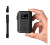 Peakspeak Mini Pompa Elettrica Bici AS260PRO, 120 PSI pompa bicicletta portatile con manometro e arresto automatico, ricaricabile USB-C, gonfiaggio preciso per valvole Presta/Schrader